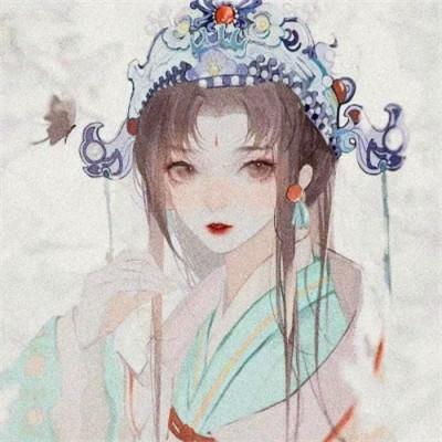 唯美漫画女头像有气质图片