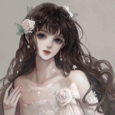 唯美漫画女头像有气质图片