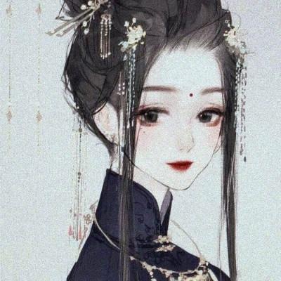 唯美漫画女头像有气质图片
