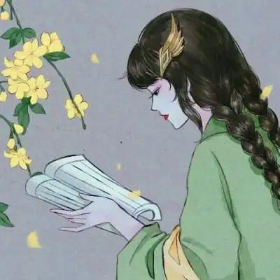 唯美漫画女头像有气质图片