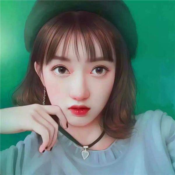 手绘轻熟女生头像 颜值超高时尚潮流