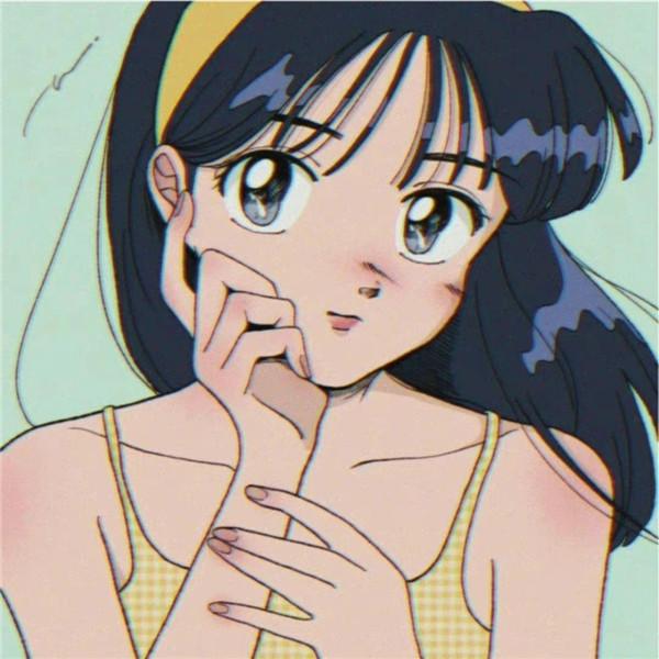 头像女古早日漫旧漫高清图片