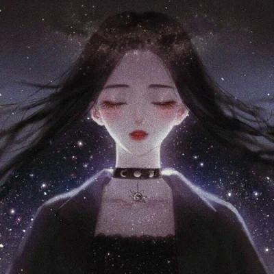 唯美漫画女头像有气质图片