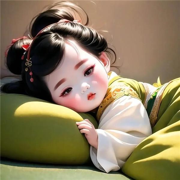 爱喝酒的小女孩可爱动漫头像图片