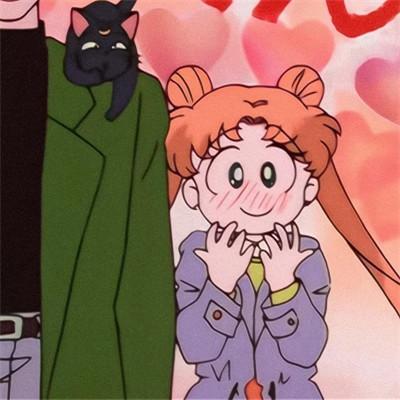 情头情侣双人一人一半动漫