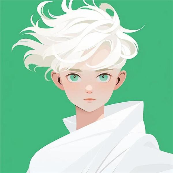 明亮白色系清新颜值控动漫少年头像图片