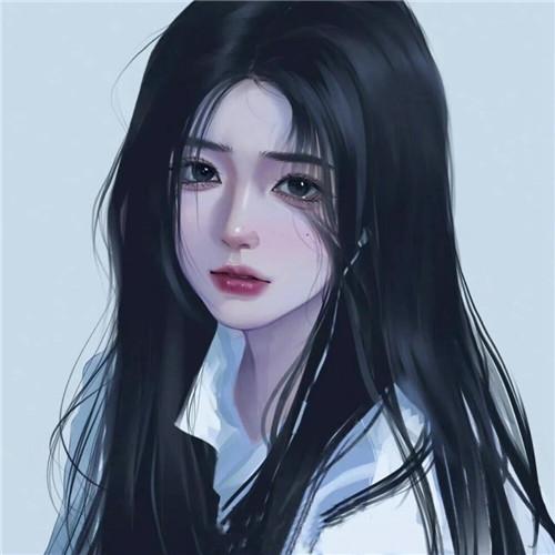 小众手绘插画女生头像 高清好看的手绘漂亮女生绝美仙气头像