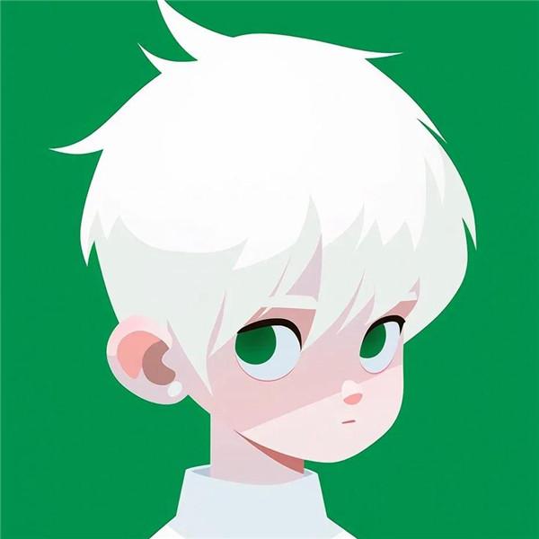 明亮白色系清新颜值控动漫少年头像图片
