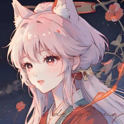 情头情侣双人一人一半动漫