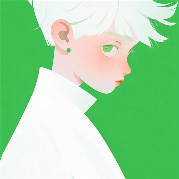 明亮白色系清新颜值控动漫少年头像图片