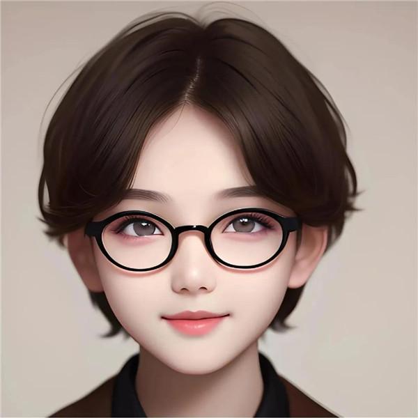 微信女性职业头像图片 戴眼镜适合职场的头像女