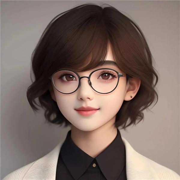 微信女性职业头像图片 戴眼镜适合职场的头像女