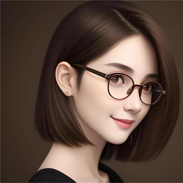 微信女性职业头像图片 戴眼镜适合职场的头像女