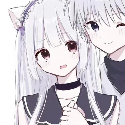 日系ins风情侣动漫头像