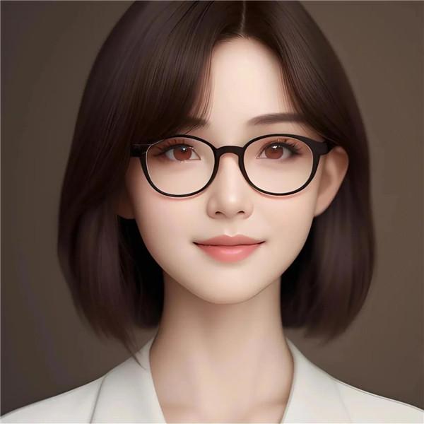 微信女性职业头像图片 戴眼镜适合职场的头像女