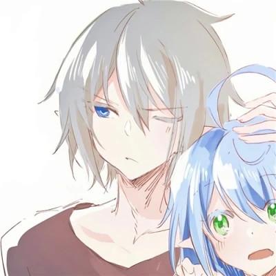 日系ins风情侣动漫头像