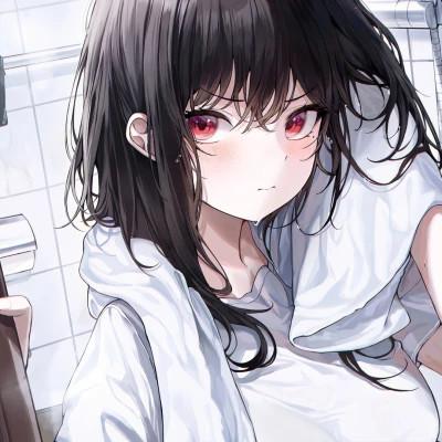 无水印头像女动漫好看图片