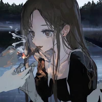 无水印头像女动漫好看图片