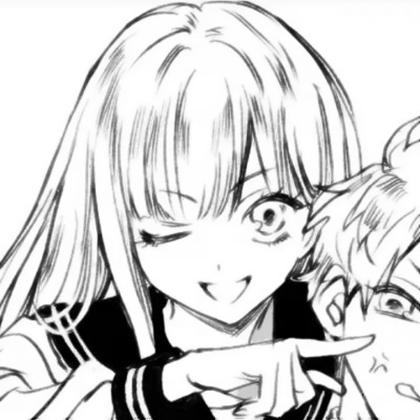 漫画版情侣头像黑白 高清好看一对两张的黑白漫画情侣头像手绘图片