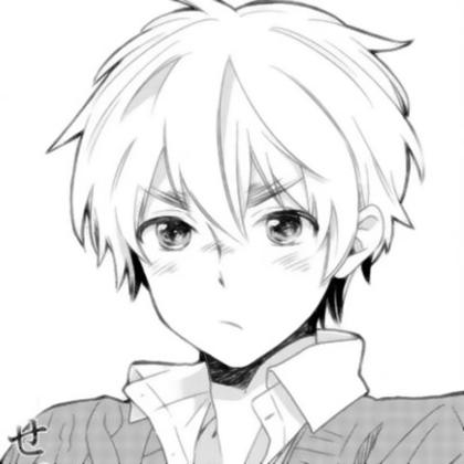 漫画版情侣头像黑白 高清好看一对两张的黑白漫画情侣头像手绘图片