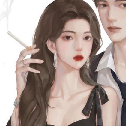 手绘情侣头像高清两张，流满浪漫跟热情的手绘情头图片