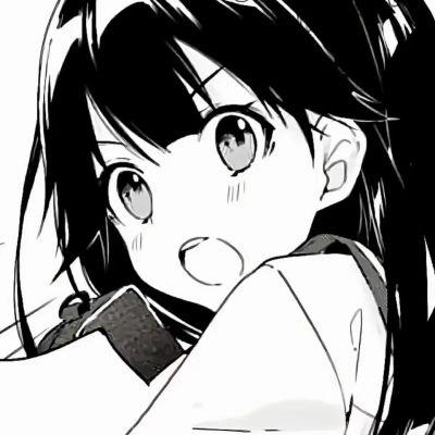 女头像ins风漫画黑白 高清超酷的高质量女生头像黑白动漫图片