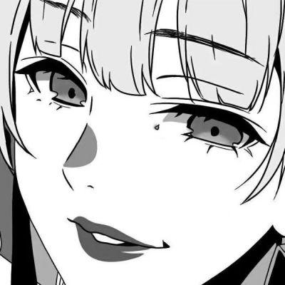 女头像ins风漫画黑白 高清超酷的高质量女生头像黑白动漫图片