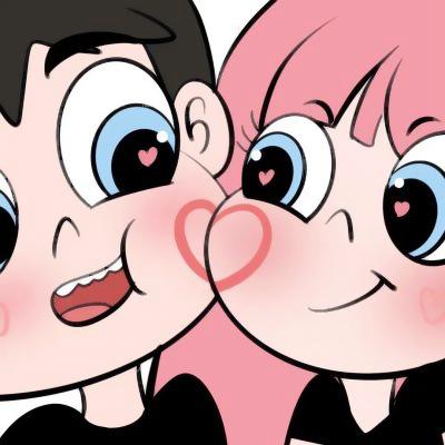 甜蜜浪漫情头卡通动漫漫画图片