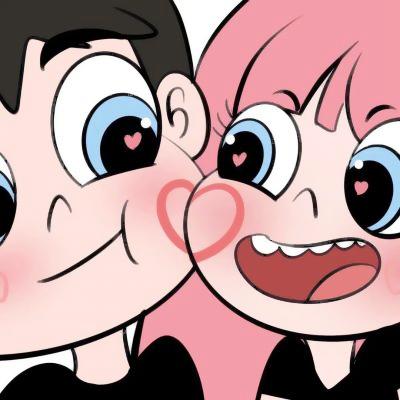 甜蜜浪漫情头卡通动漫漫画图片
