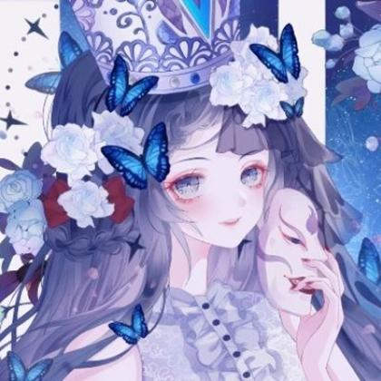 温柔蓝色系动漫头像女，高清好看的蓝色系动漫女头像简单图片