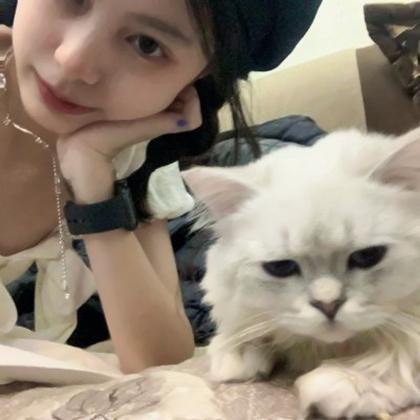 猫咪头像女生 漂亮好看高清抱猫咪的女生头像图片