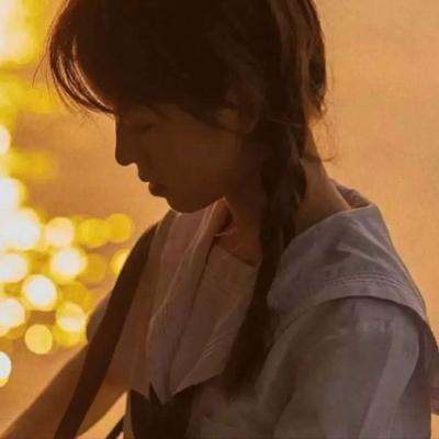 日落唯美女生头像,高清好看的黄昏温柔日落唯美女生头像图片