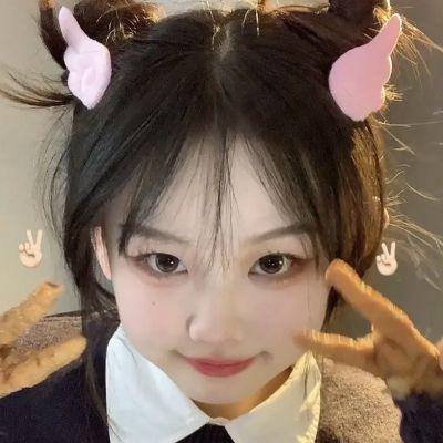 呆萌头像女生真人少女高清图片