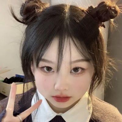 呆萌头像女生真人少女高清图片
