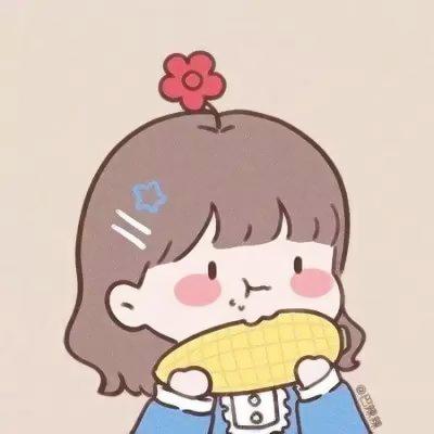 动漫吃货专属头像女,高清超可爱张嘴吃东西动漫头像女生图片