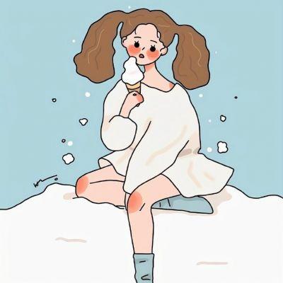 温柔清新的手绘女生头像动漫图片高清