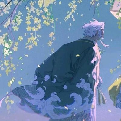 动漫情头蓝色一对,高清好看的动漫情头星河仙气蓝色图片