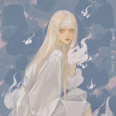 丧系手绘头像女,高清好看的暗黑丧系头像女动漫手绘图片