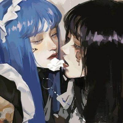 丧系手绘头像女,高清好看的暗黑丧系头像女动漫手绘图片