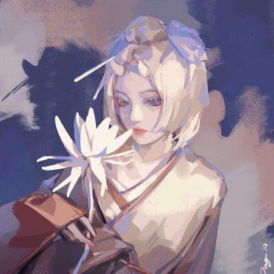 丧系手绘头像女,高清好看的暗黑丧系头像女动漫手绘图片