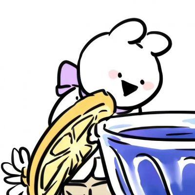 可爱兔兔情侣头像,高清超萌的兔子情头一人一半图片