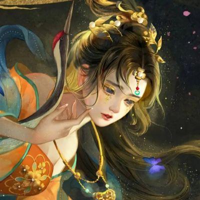 女生动漫唯美古风头像图片,轻弹一曲梦中送