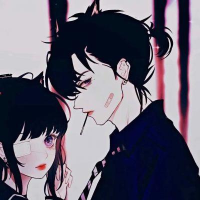 手绘可爱情头一男一女,高清超萌好看的可爱情头一男一女手绘图片