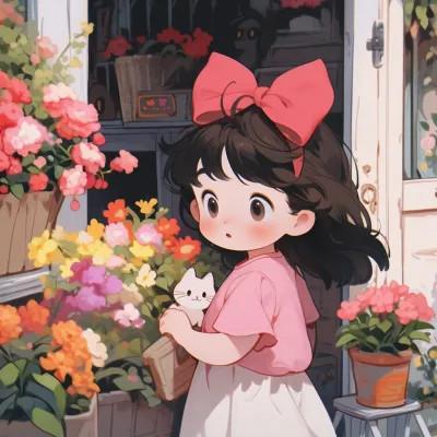 可爱动漫头像图片治愈少女