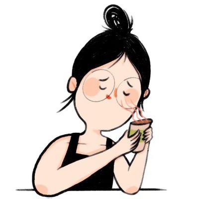 微信头像卡通可爱胖女孩,高清好看的胖女孩漫画可爱头像图片