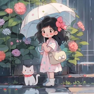可爱动漫头像图片治愈少女