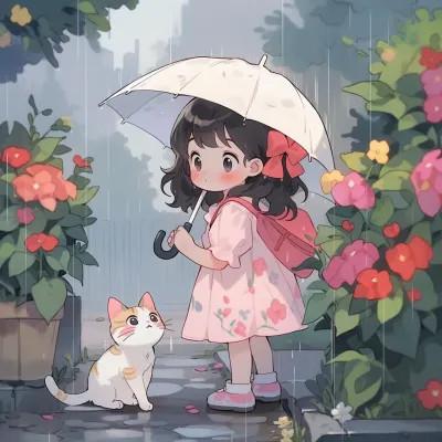 可爱动漫头像图片治愈少女