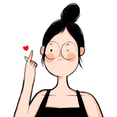 微信头像卡通可爱胖女孩,高清好看的胖女孩漫画可爱头像图片