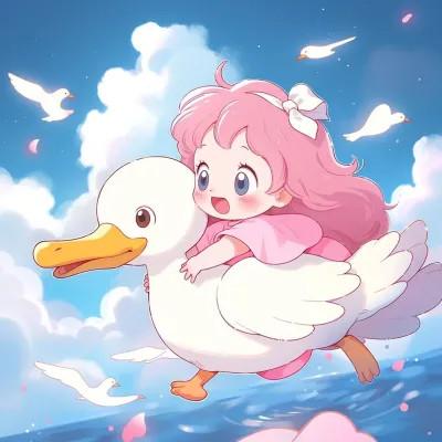 可爱动漫头像图片治愈少女