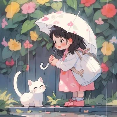 可爱动漫头像图片治愈少女